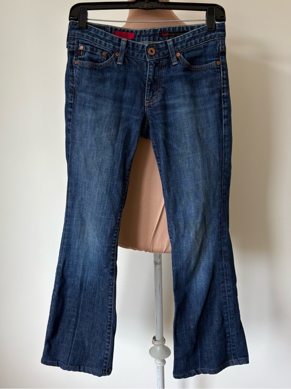 AG Adriano Goldschmied Y2K Club Well-Fitted Low Rise 3am Blue Flare Jeans EUC 26